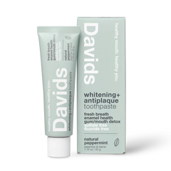 Davids travel size premium toothpaste / peppermint / 1.75 oz