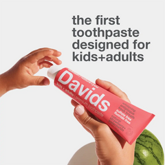 Davids kids + adults premium toothpaste / strawberry watermelon