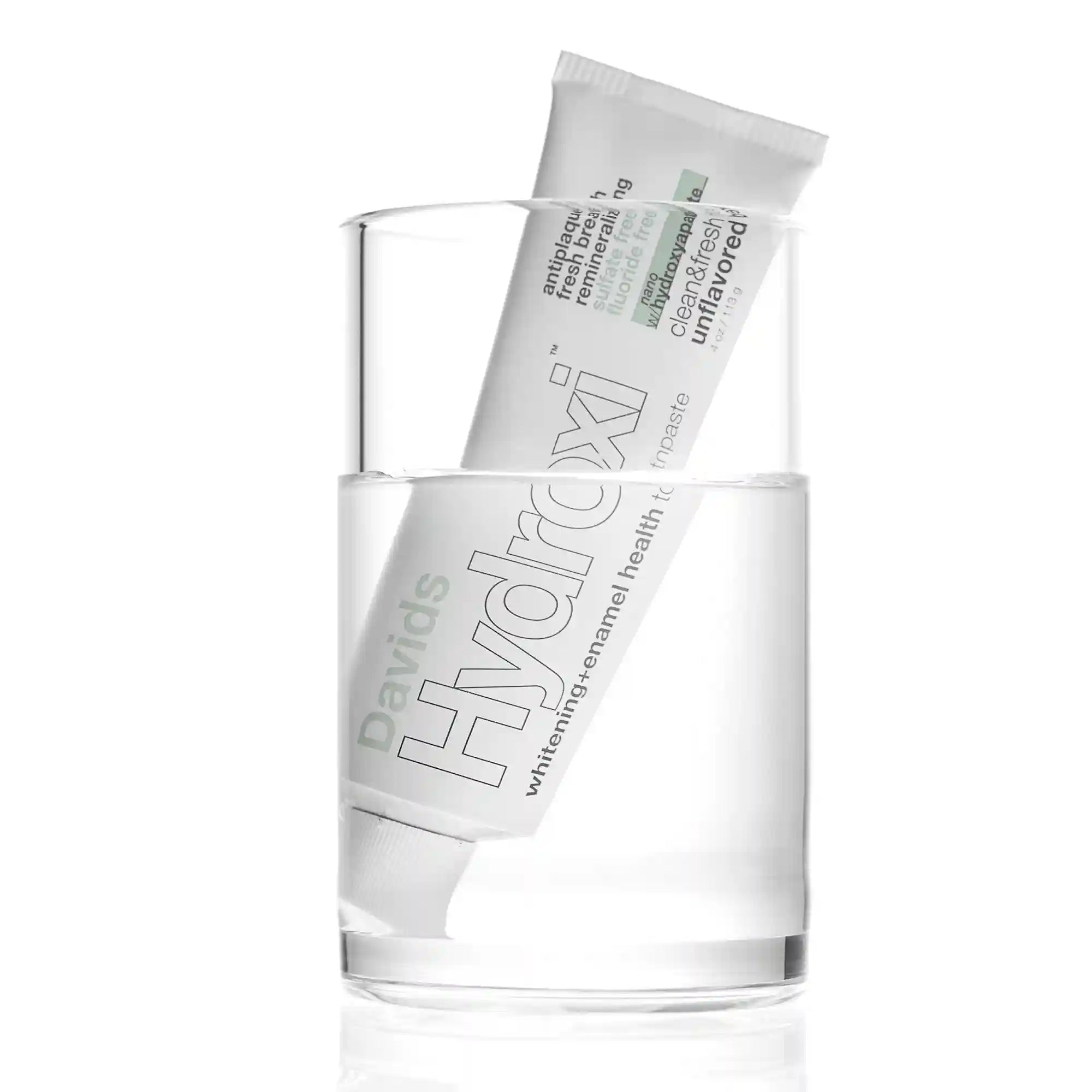 Davids Hydroxi™ whitening+enamel health nano hydroxyapatite premium toothpaste / unflavored
