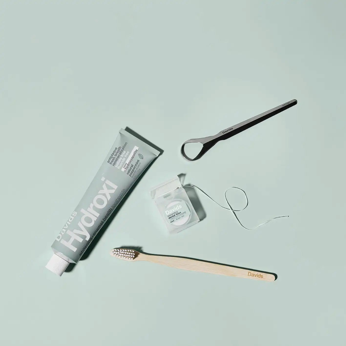 Davids Hydroxi™ whitening+enamel health nano hydroxyapatite premium toothpaste / peppermint