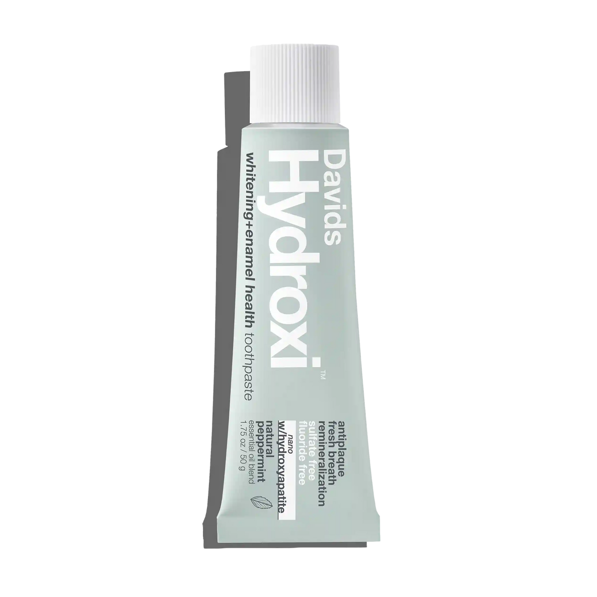 Davids Hydroxi™ travel size toothpaste / whitening + enamel health nano-hydroxyapatite / peppermint / 1.75 oz