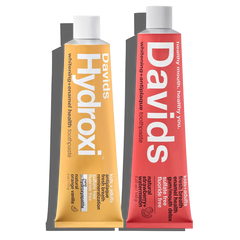 Davids kids + adults premium toothpaste / duo