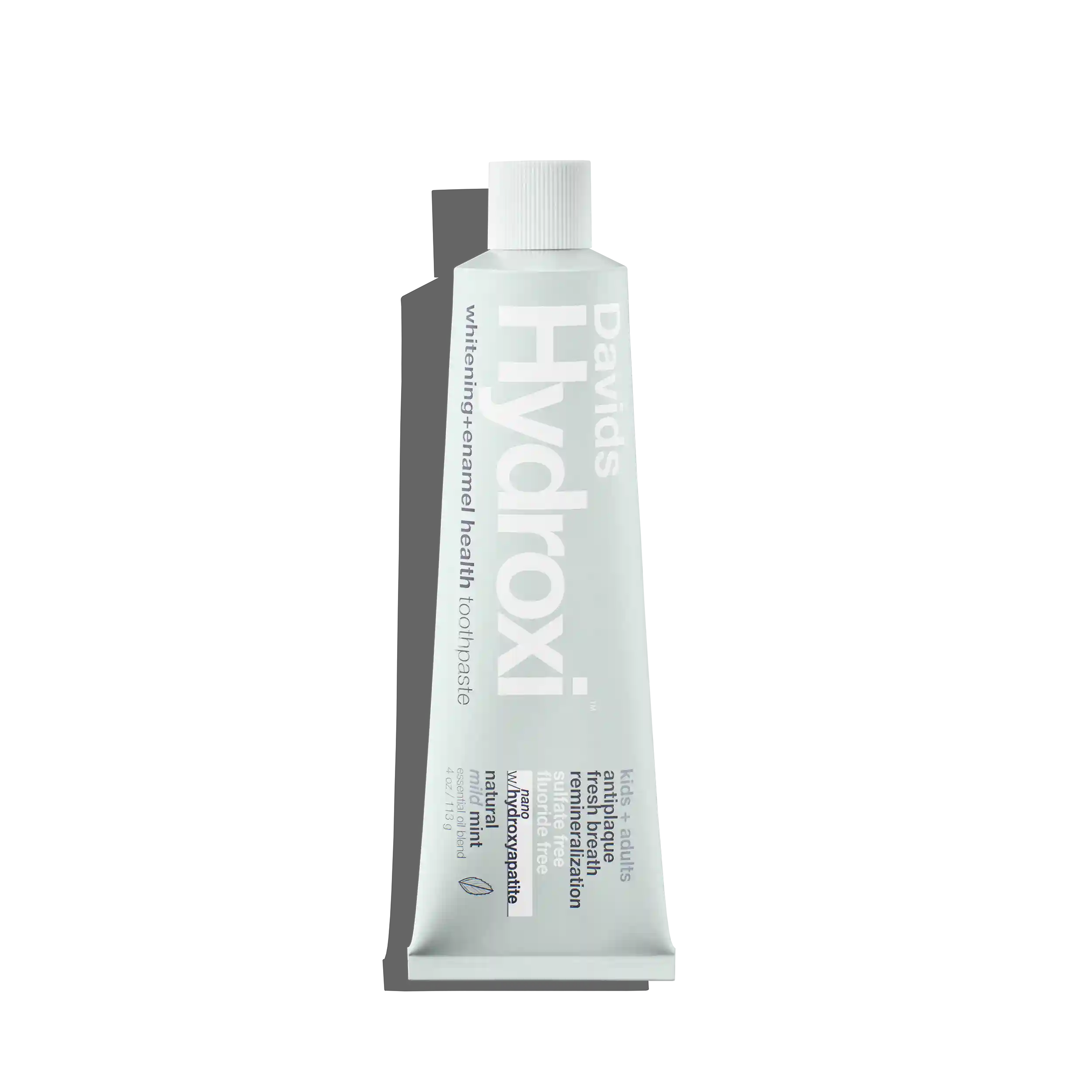 Davids Hydroxi™ whitening + enamel health, nano-hydroxyapatite toothpaste, kids+ adults / mild mint