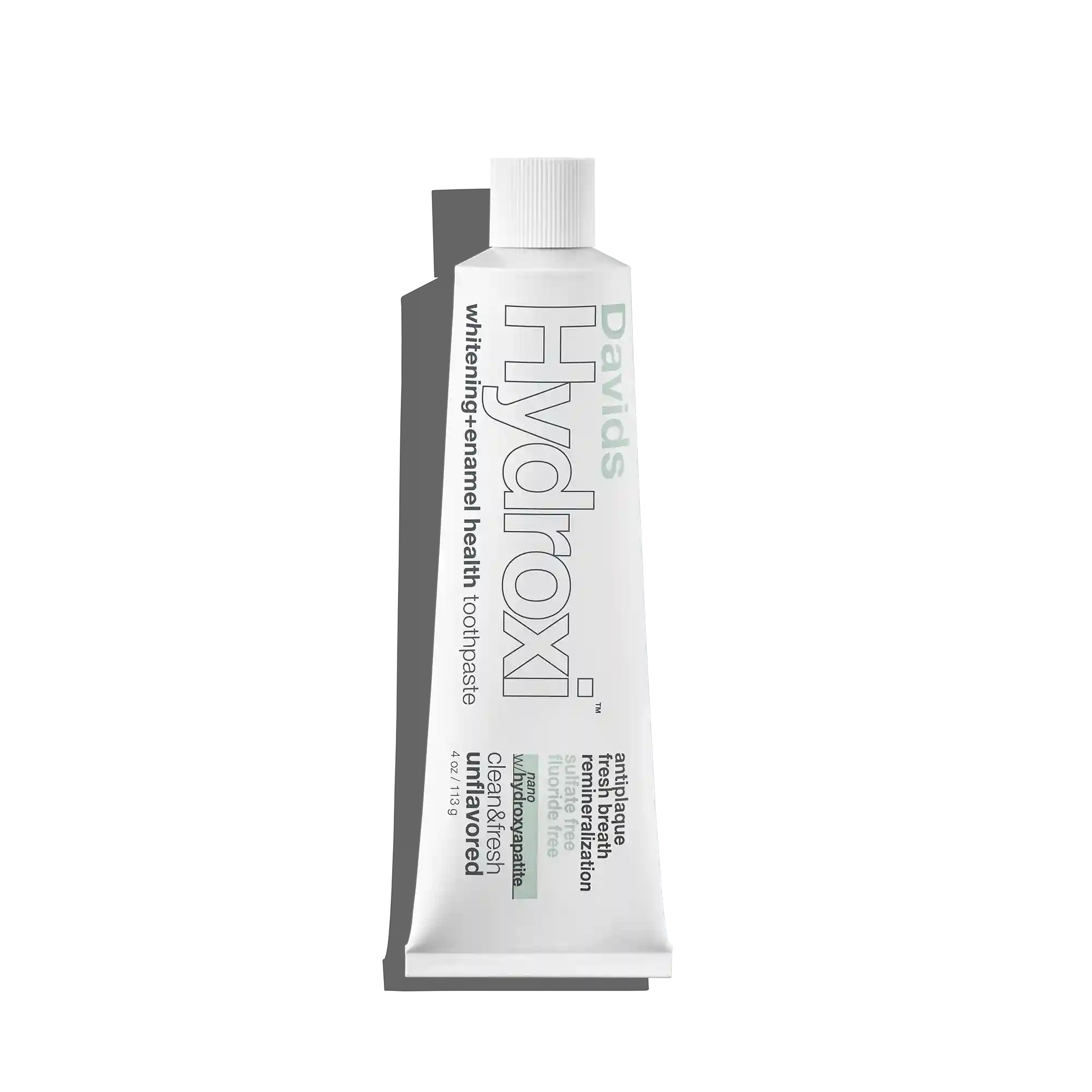 Davids Hydroxi™ whitening+enamel health nano hydroxyapatite premium toothpaste / unflavored