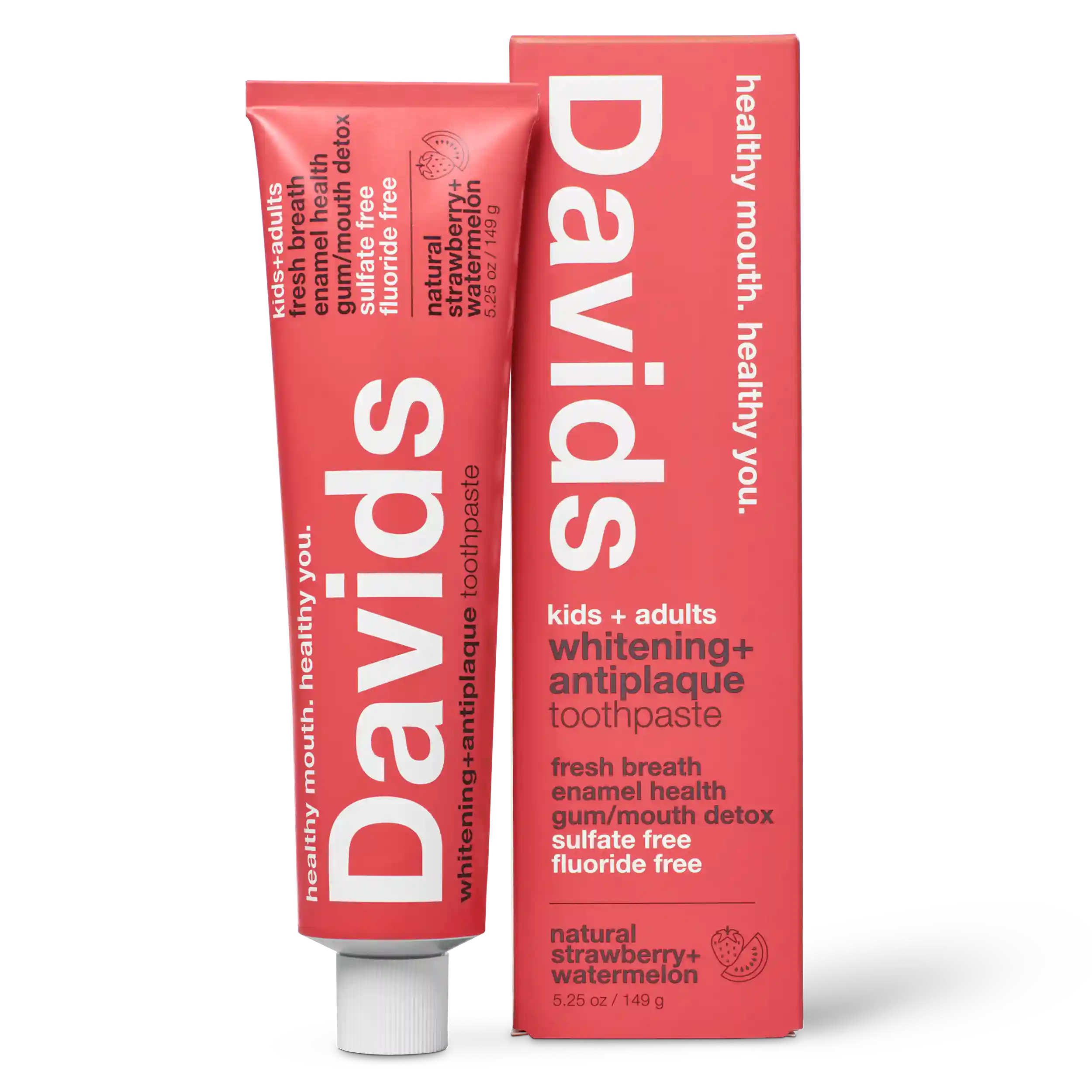 Davids kids + adults premium toothpaste  /  strawberry watermelon