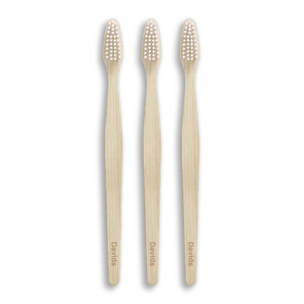 Davids premium bamboo toothbrush / adult soft / 3 pack