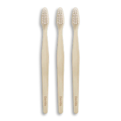 Davids premium bamboo toothbrush / adult soft / 3 pack