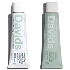 Davids travel size premium toothpaste / duo / 1.75 oz